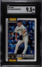 2026 Topps Series 1 Jacob Misiorowski Rookie Card #10 Milwaukee Brewers SGC 9.5