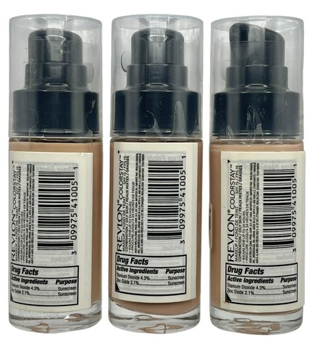 3X Revlon ColorStay 24HRS Foundation Combination / Oily Skin 220 Natural Beige - Picture 2 of 2
