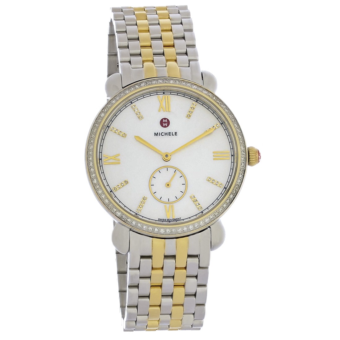 Michele Gracile Women's Diamond 2-Tone Stainless Steel Quartz Watch MWW26A000003