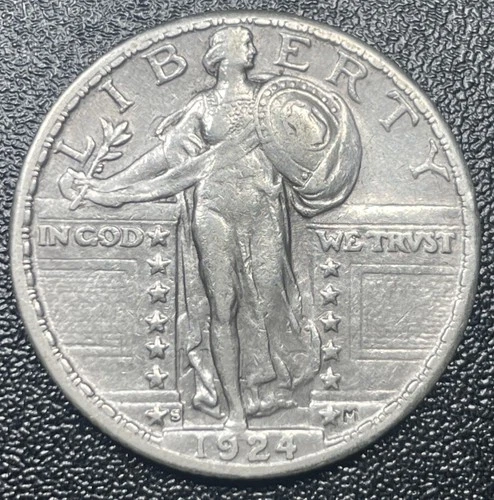 1924-S Standing Liberty Quarter — photo from the most recent tracked eBay sale