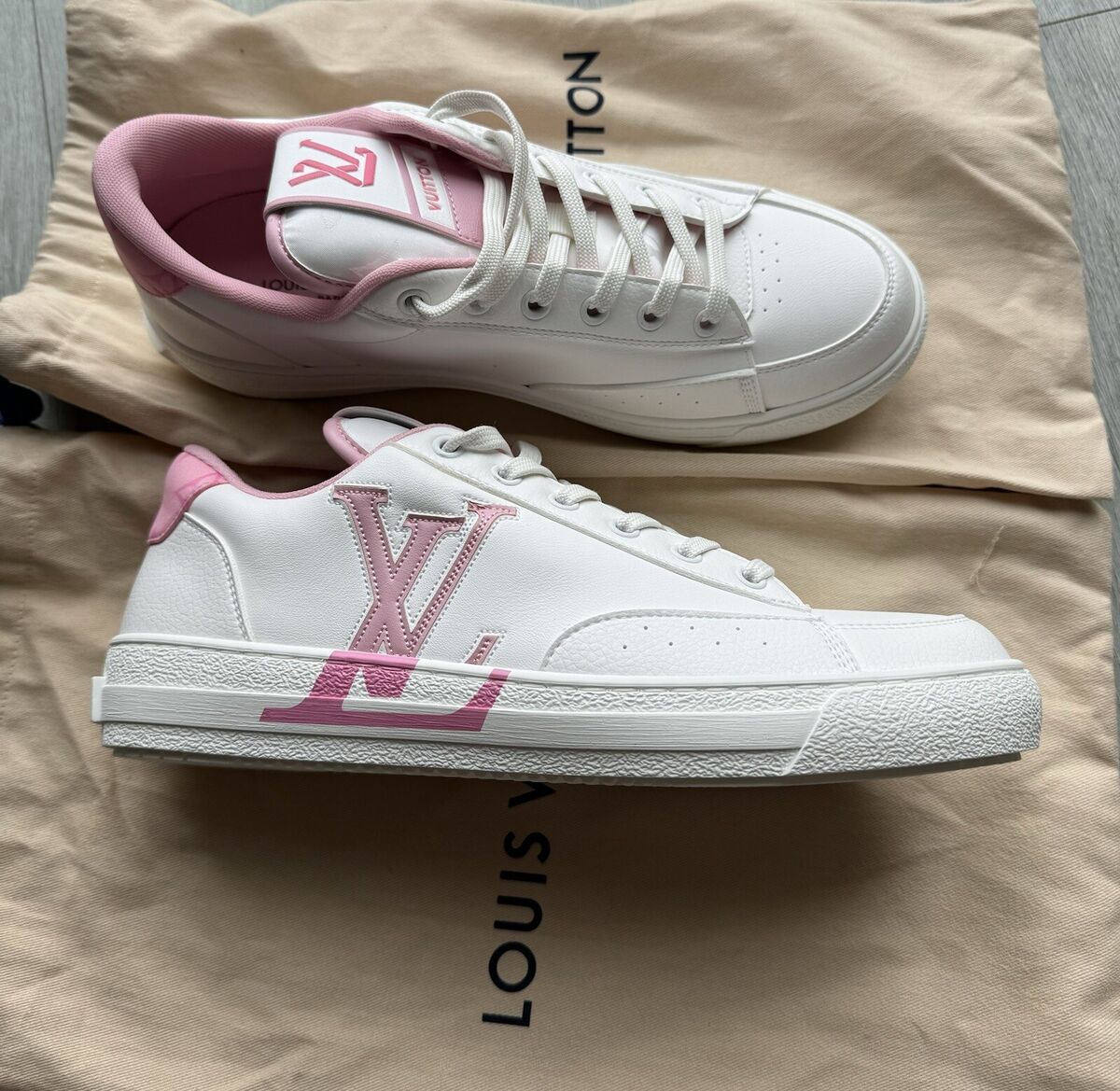 BRAND NEW LOUIS VUITTON CHARLIE SNEAKERS ROSE CLAIRE SIZE BRAND NEW LOUIS VUITTON CHARLIE SNEAKERS ROSE CLAIRE SIZE
