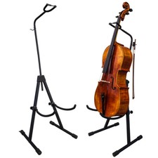 PAITITI Adjustable Foldable Cello Stand with Bow Hook for All Size Cello