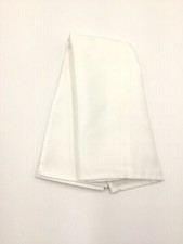  98 Bloomingdales Mens Handkerchief White Solid Stripe Dress Suit Pocket Square