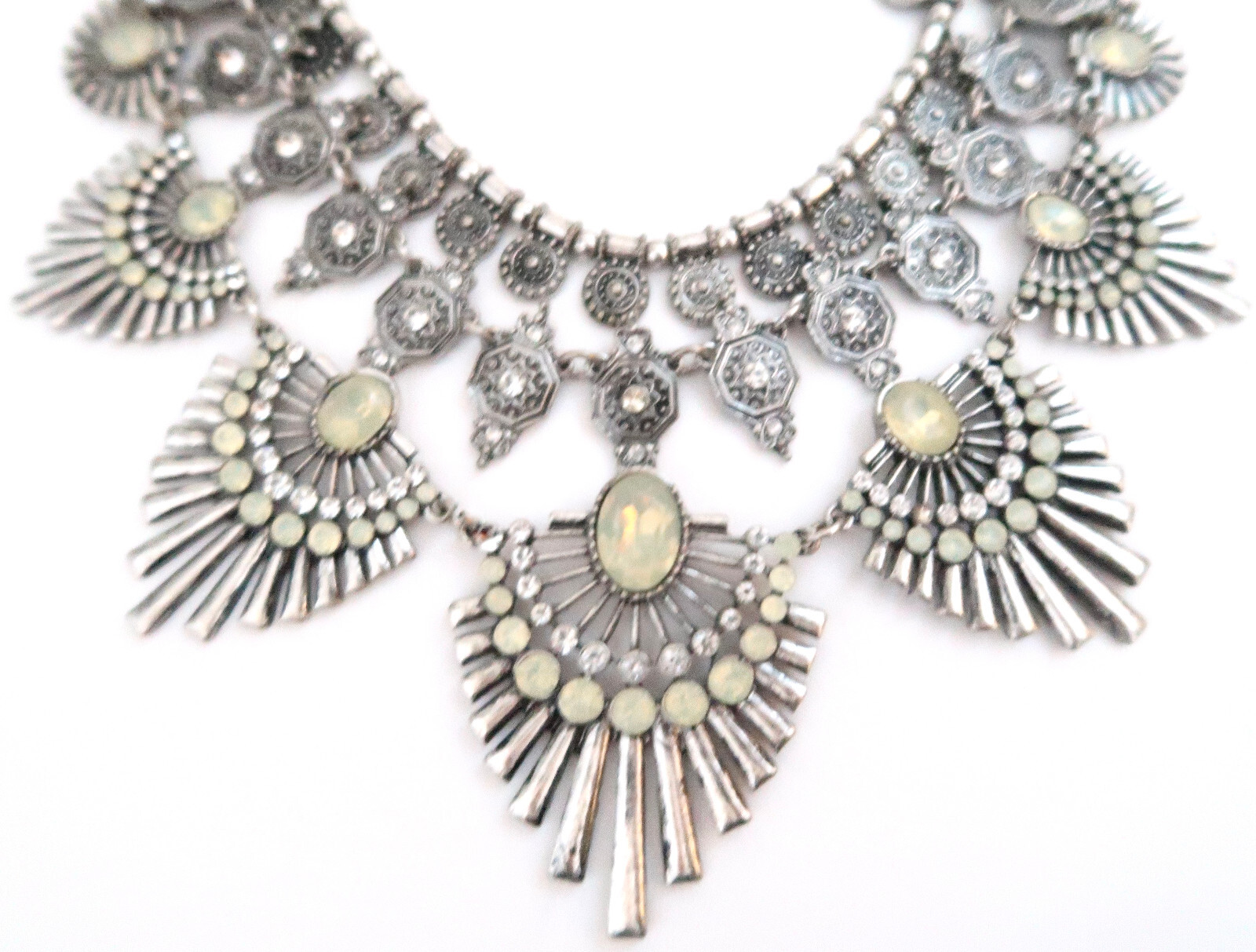 Boho layered statement necklace - image 3