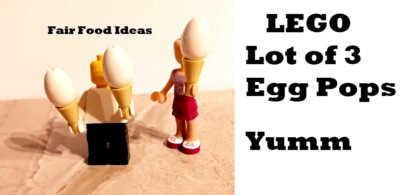LEGO Juggling Egg Shapes EGG POPS Lot of 3 Egg Shaped Dessert Coloring Fun