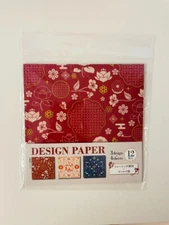 Japanese Design Paper Tracing Paper Flower Butterfly Bird Foil Stamped Gold