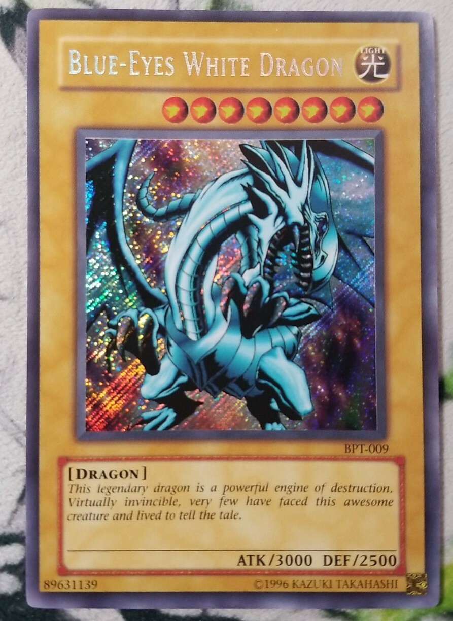 Blue Eyes White Dragon BPT009 Secret Rare NM Yugioh eBay