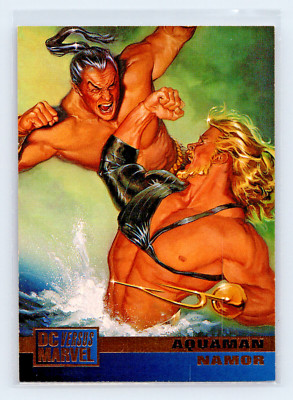 1995 Marvel VS DC Aquaman Namor #46 Trading Card Fleer JLA Prince Ocean Comics