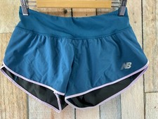 New Balance NB Dry Athletic Gym Lined Jogging Shorts Women's Size Small Blue