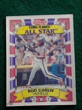 1992 Kellogg's Corn Flakes All-Stars Rod Carew California Angels #4