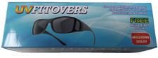 UV Fitovers Black Sunglasses With Bonus Micro-Fiber Pouch, Brand New