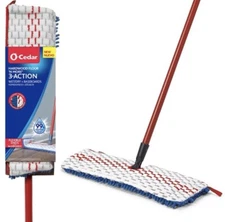 O-Cedar Hardwood Floor ‘N More 3-Action Flip Mop - Flexible Ends/Dust/Mop - NEW
