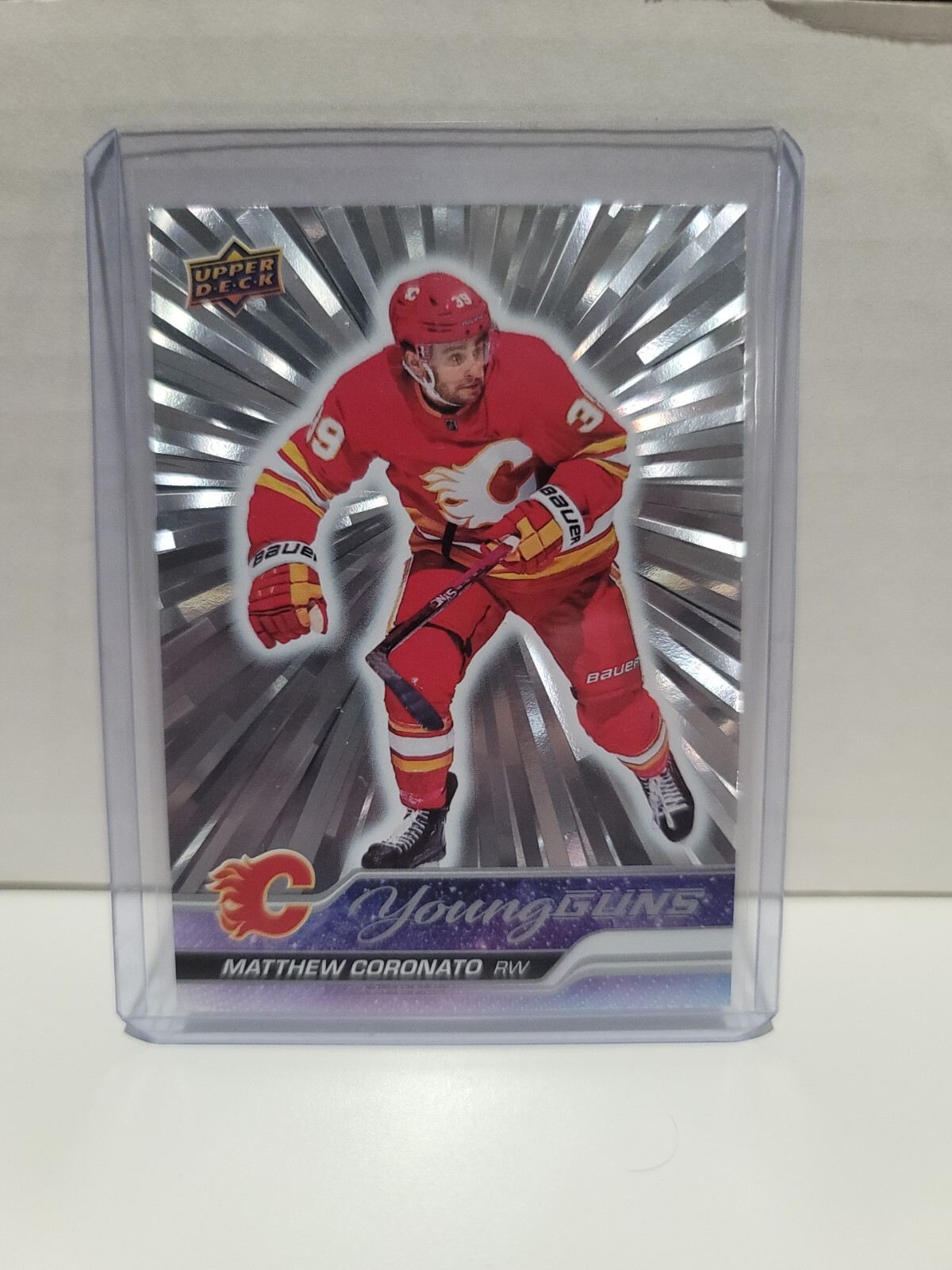 2023-24 Upper Deck Series 1 Young Guns Outburst Silver Matthew Coronato