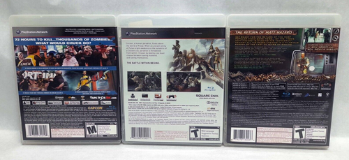 PS3 5 Game Lot - Dead Rising 2, Final Fantasy, Dark Souls, Minecraft & Eat Lead - Picture 3 of 11