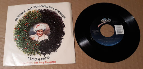 Elmo & Patsy Grandma Got Run Over by A Reindeer by EPIC 7" Vinyl 45rpm - Picture 1 of 2