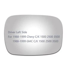 Mirror Glass Fit 88-99 Chevy C/K1500 2500 Driver Side LH Adhesive Replacement