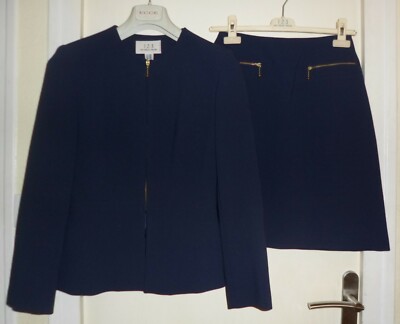 Tailleur Femme Vintage - Ensemble Jupe Et Veste - Taille 38 (M) - Rose