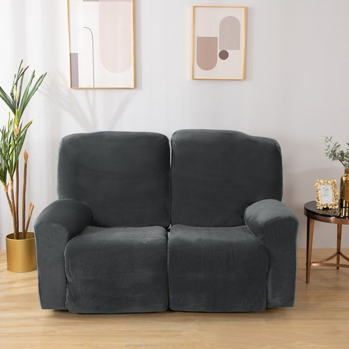 Sofá reclinable funda elástica 2 plazas funda protectora de muebles - Imagen 12 de 59