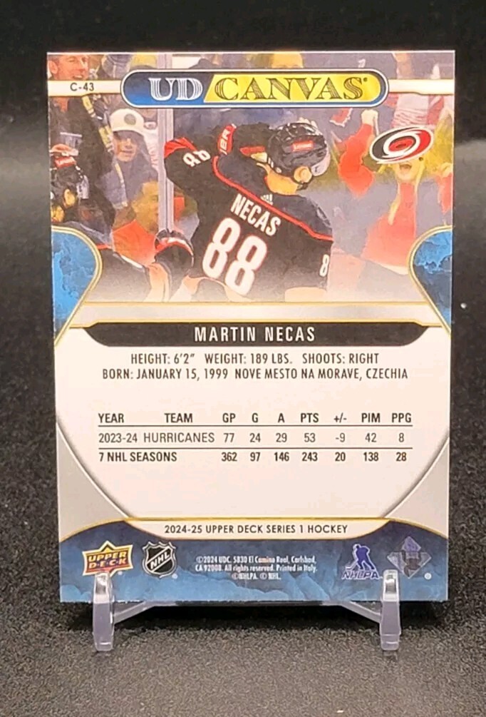 2024-25 Upper Deck UD Canvas Martin Necas #C-43 | eBay