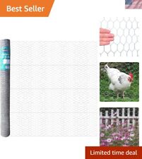 Lightweight 48in x 50ft Galvanized Poultry Netting for Durable Garden Protection 1.40 per foot