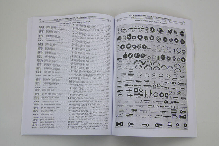 Spare Parts Book for 1930-1941 for Harley Davidson by V-Twin | eBay