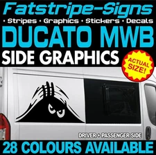 to fit FIAT DUCATO L2 MWB MONSTER FUNNY STICKERS GRAPHICS DECALS VAN MOTORHOME
