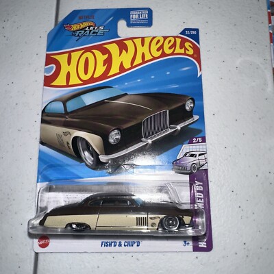 Hot Wheels 2025 Case B -Fish' D & Chip 'D Real Treasure Hunt | eBay