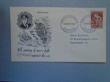 A CENTURY OF MAN'S FIGHT AGAINST THE SEA First Day of Issue DANMARK STAMP