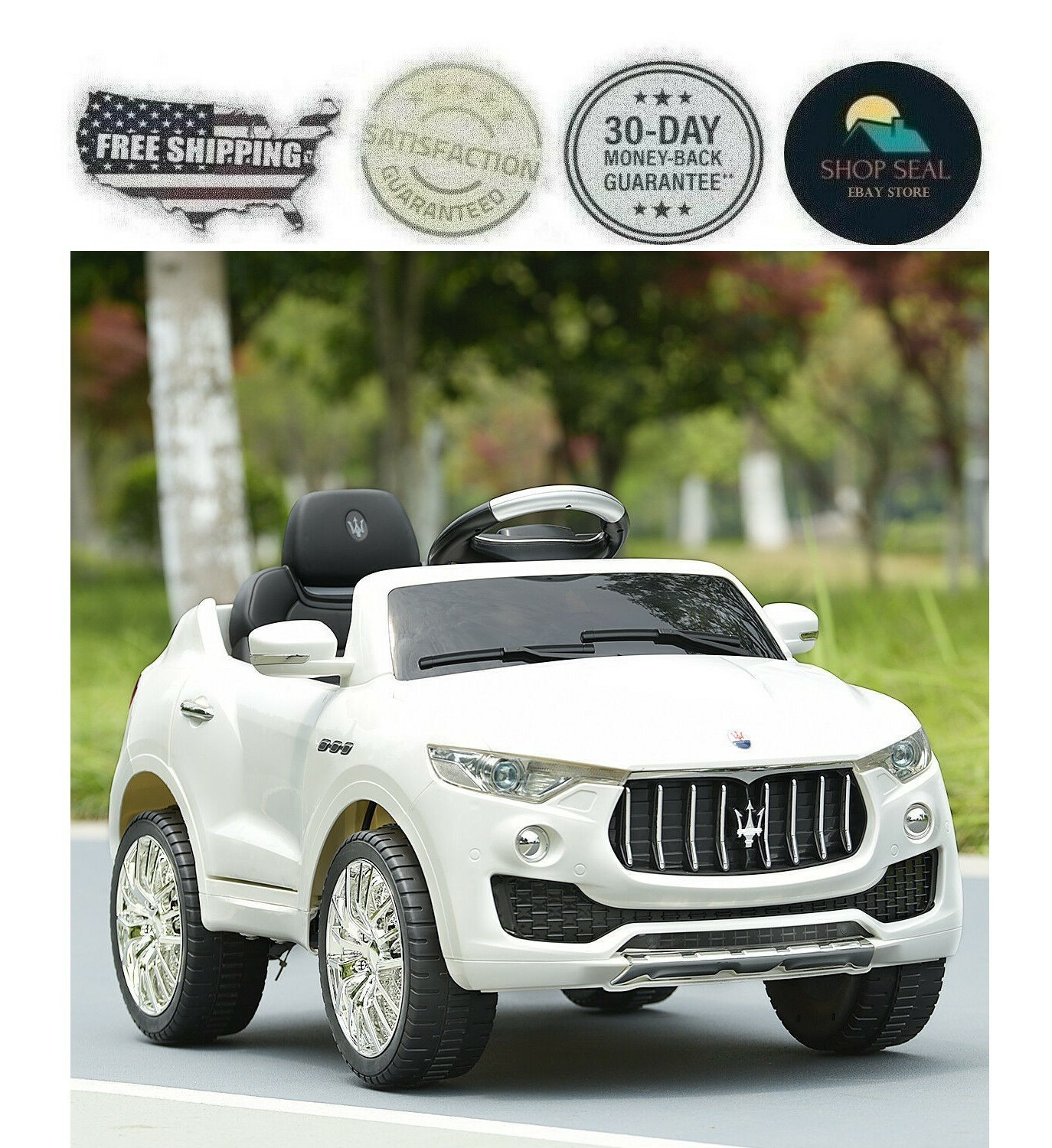 Carro Electrico Para Niños Bebes Bateria Recargable Control Remoto Musica | eBay