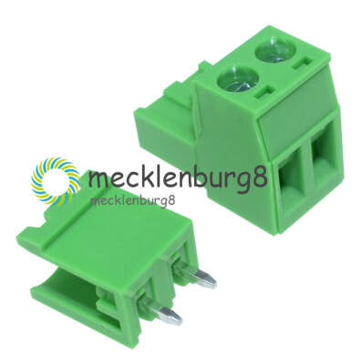 5 x KF2EDGK KF-2P 2PIN Right Angle Plug-in Terminal Connector 5.08mm Pitch