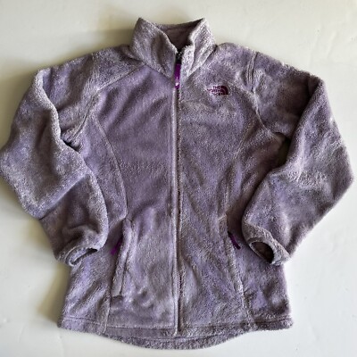 The North Face Girls Osolita Fleece Jacket Purple Size Large 14/16
