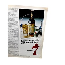1982 Seagrams Crown Whiskey 7 Up Soda Original Print Ad vintage 80s