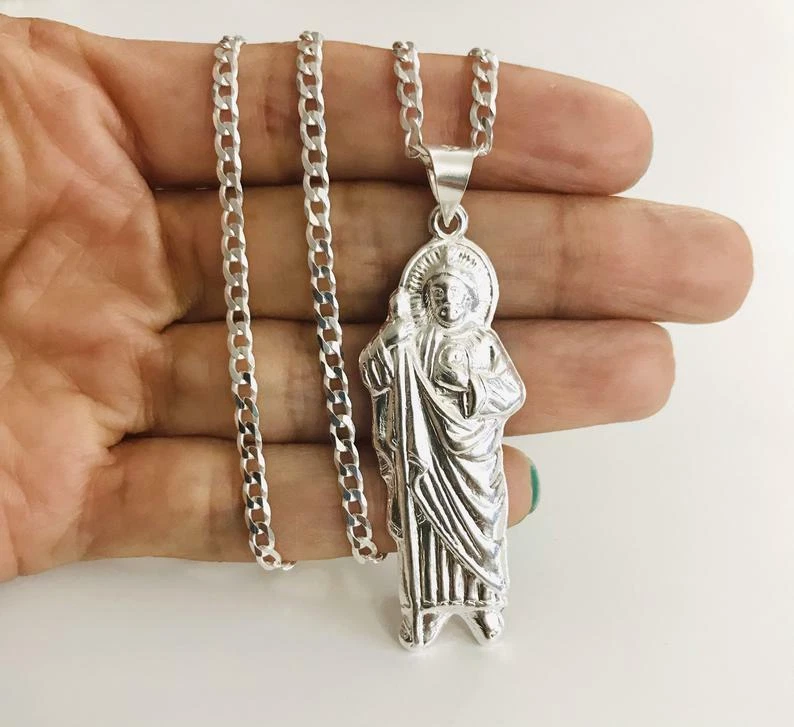 St jude silver best sale pendant