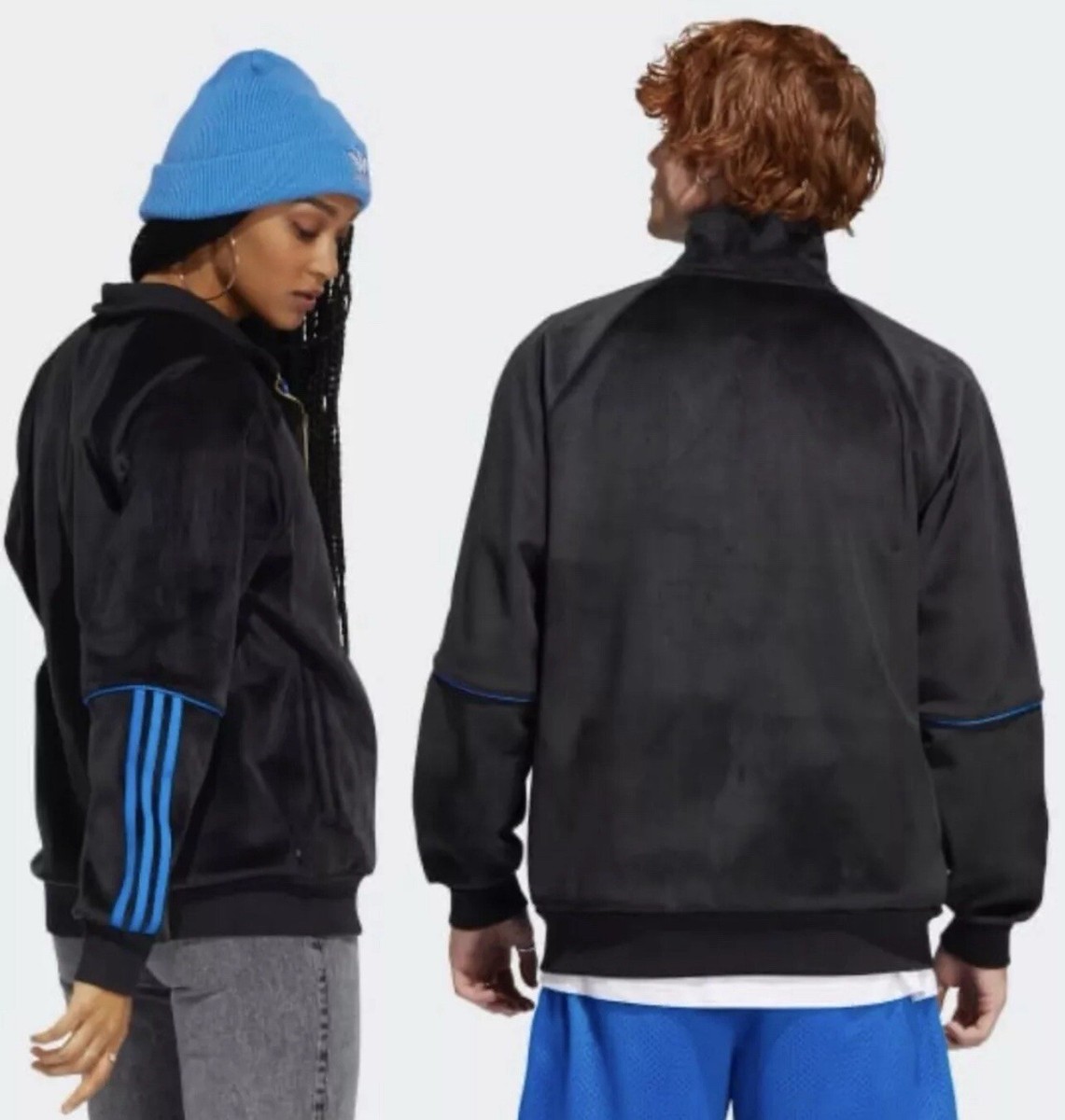 Adidas X Tyshawn Jones Velour Full Zip Men Jacket Medium