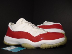 2001 Nike Air Jordan XI 11 Retro Low CHERRY CHICAGO WHITE VARSITY RED  PATENT 12 | eBay