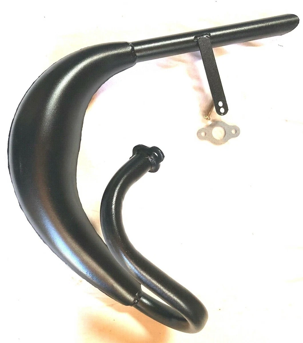 100cc 80cc BLACK FATTY BELLY muffler pipe exhaust for motorized