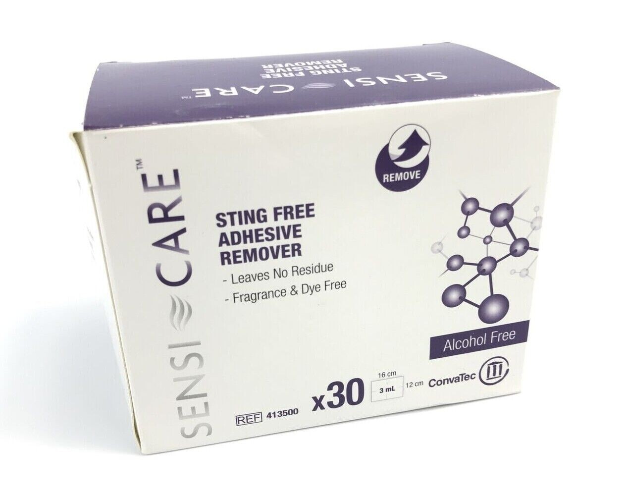 30 Convatec 413500 SensiCare Sting Free Adhesive Remover Wipes Exp. 2/