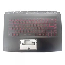 Palmrest Red Keyboard US for MSI GF65 MS-16R3 16R4 16W1