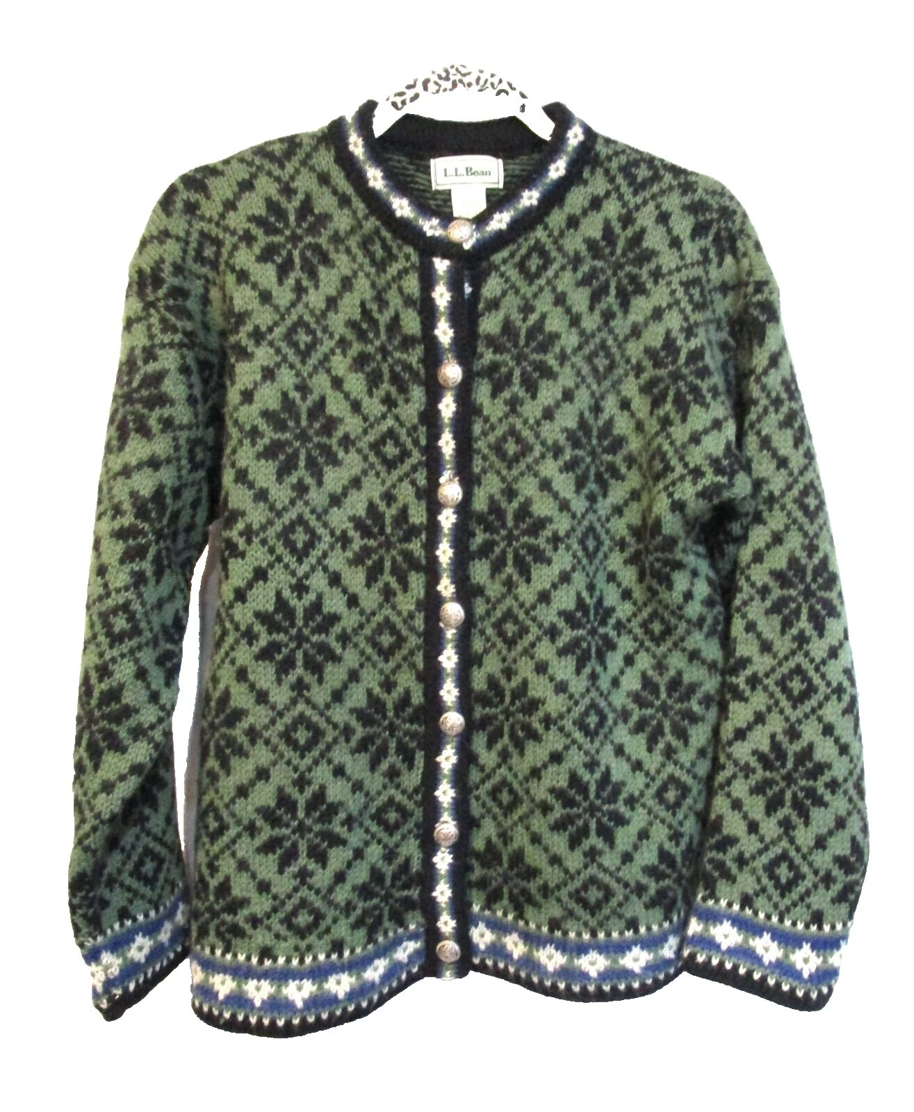 Cardigã L.L. Bean Suéteres Femininos Florais