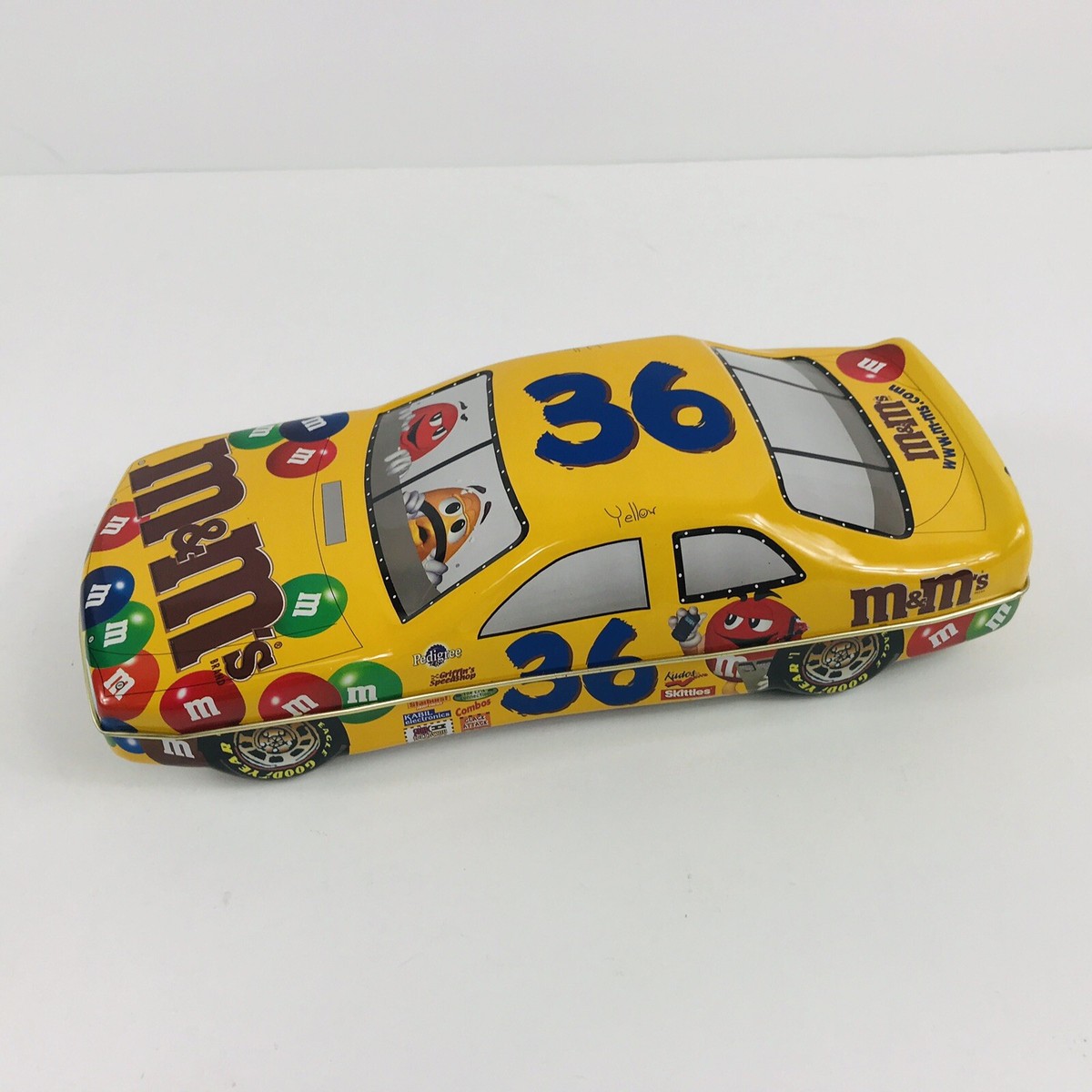 Ken Schrader #36 Yellow M&M's Car Tin Second Edition Racing Nascar