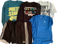 6 PIECES Lot of boys clothing 10-12 years Children s Place adidas abercrombie U1