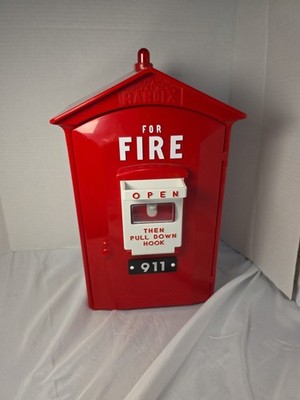 Vintage Randix Fire House Box Telephone Wall Mount Push Button