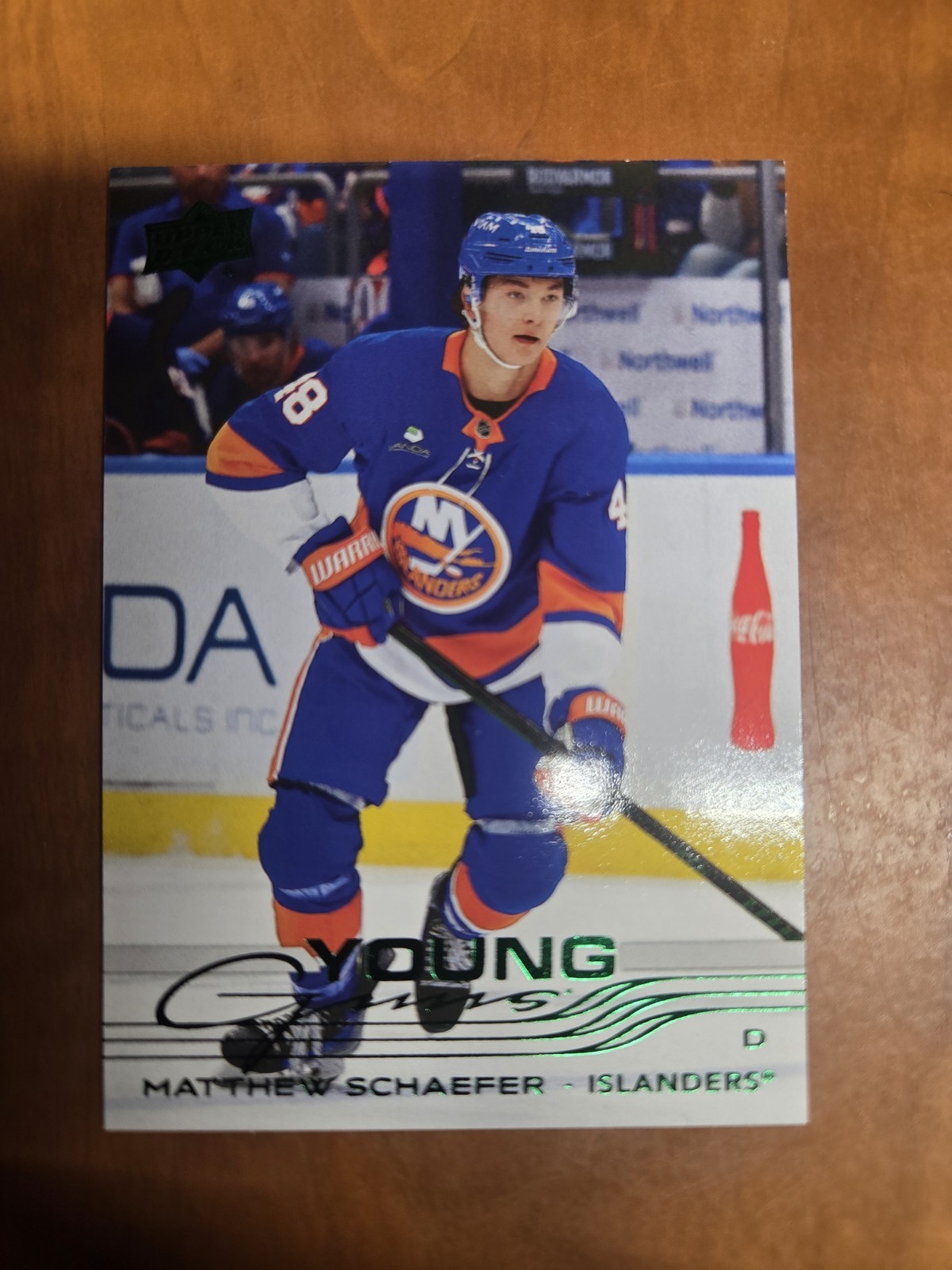 2025 UPPER DECK SERIES 2 #451 MATTHEW SCHAEFER YOUNG GUNS HOLIDAY RC ROOKIE