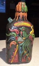 Vintage Handmade Sculpted Guatemalan Glass Bo...