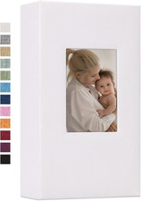 Linen Photo Album 300 Pockets for 4X6 Photos Fabric Cover Photo Books Slip-In Pi