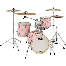 PDP by DW New Yorker 4-Piece Shell Pack w/ 16 in. Bass Drum Pale Rose Sparkle