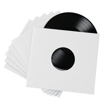 500 - Pack White Paper Vinyl Record Inner Sleeves 12-Inch LP Album