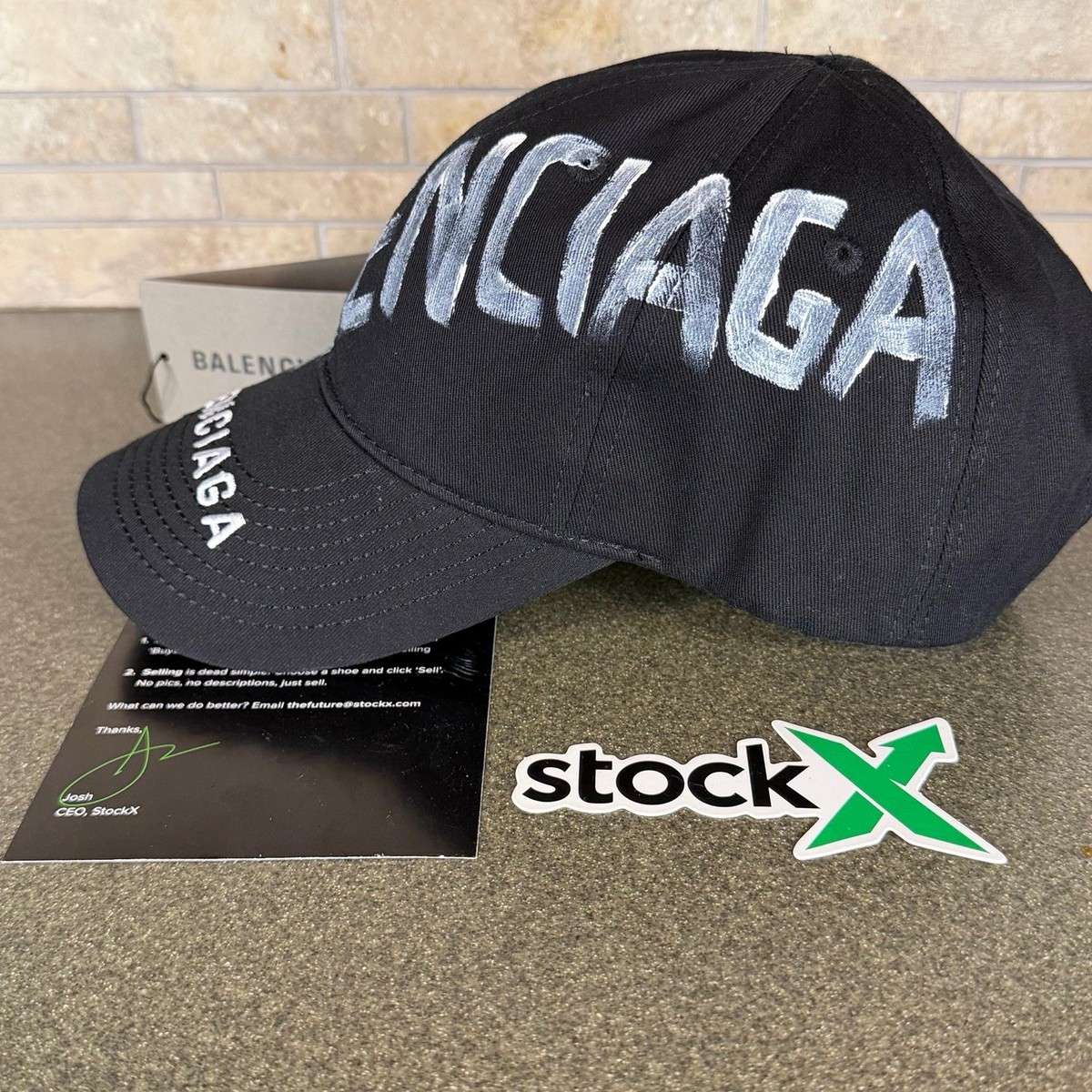 Gang.　BALENCIAGA　CAP Balenciaga logo-print Baseball Cap | Black | FARFETCH ID