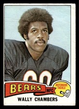 1975 Topps Wally Chambers #155 - Chicago Bears - (Low Grade)
