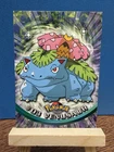 Pokemon 1999 Topps TV Venusaur #3 Vintage Rare Non-Holo Black Logo Card